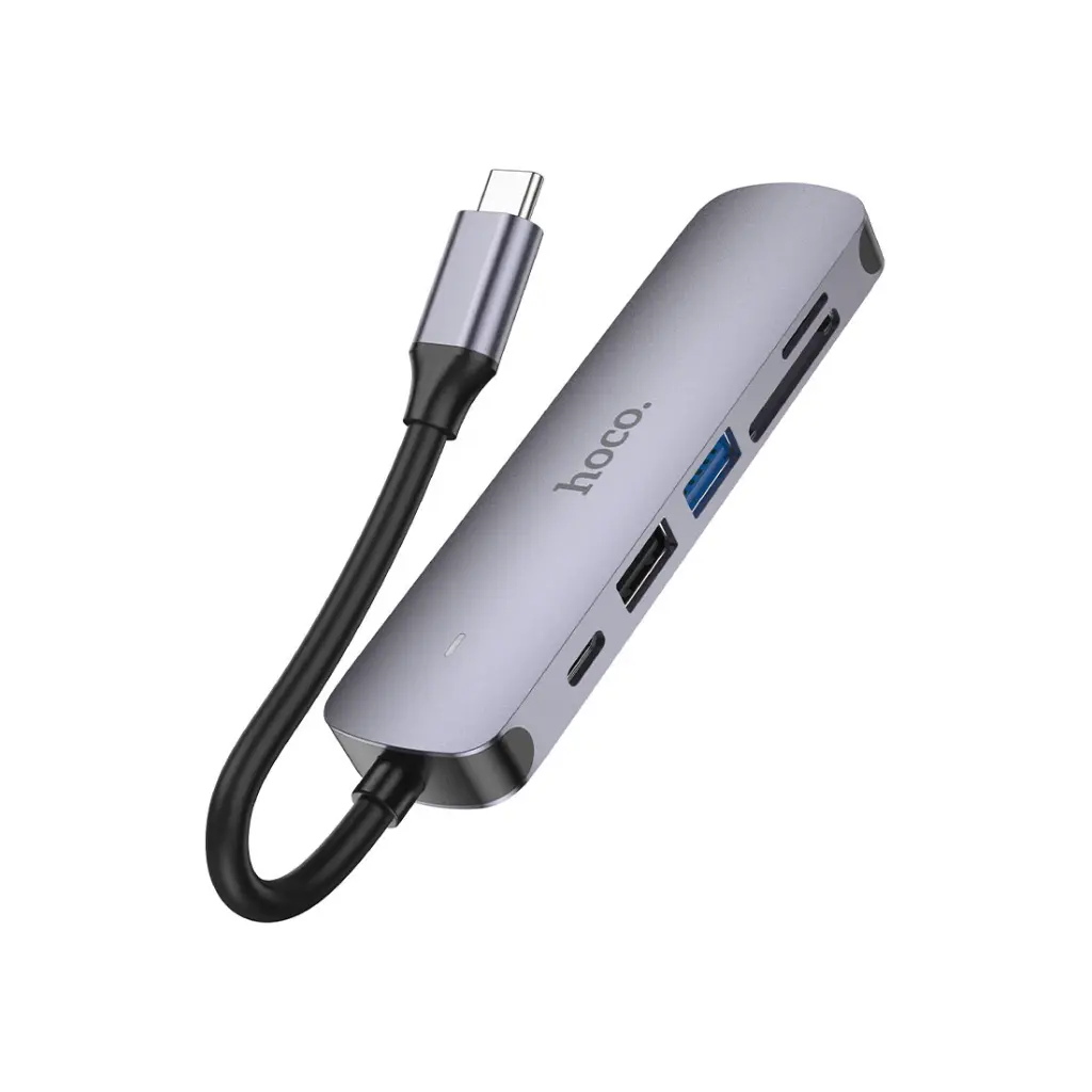 Hoco-HB28-6-in-1-USB-C-Multi-Function-Dock-Station-Grey-1.webp