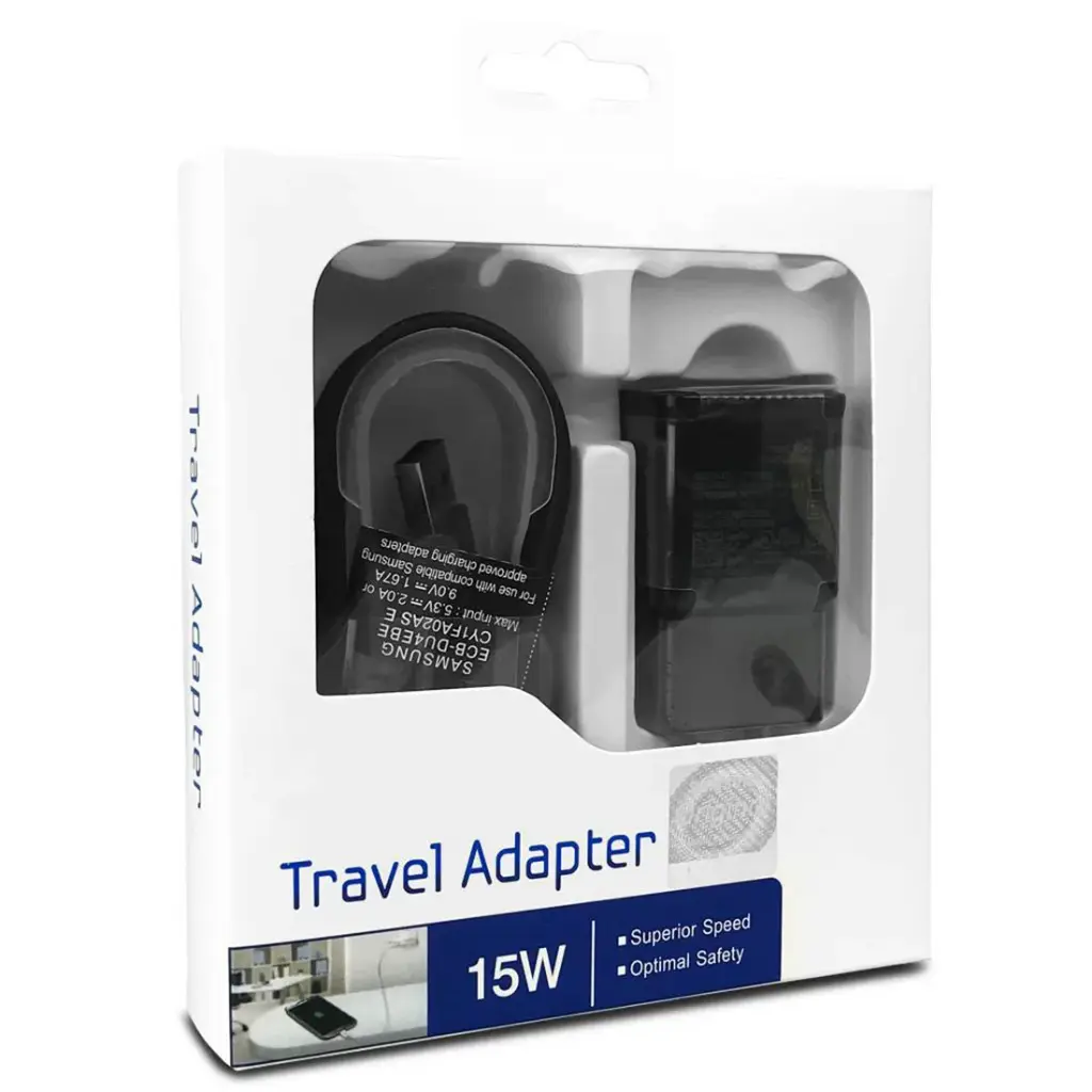 Samsung Travel Adapter (Fast Charger + 1.5m Micro Cable) – Black
