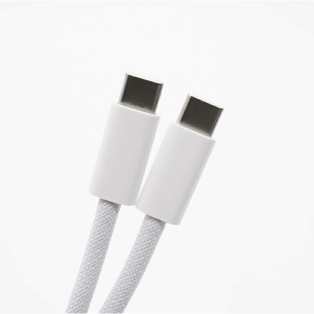 USB-C To USB-C Cable For iPhone 15 Series – Knit Texture in Packaging 240W (2M)