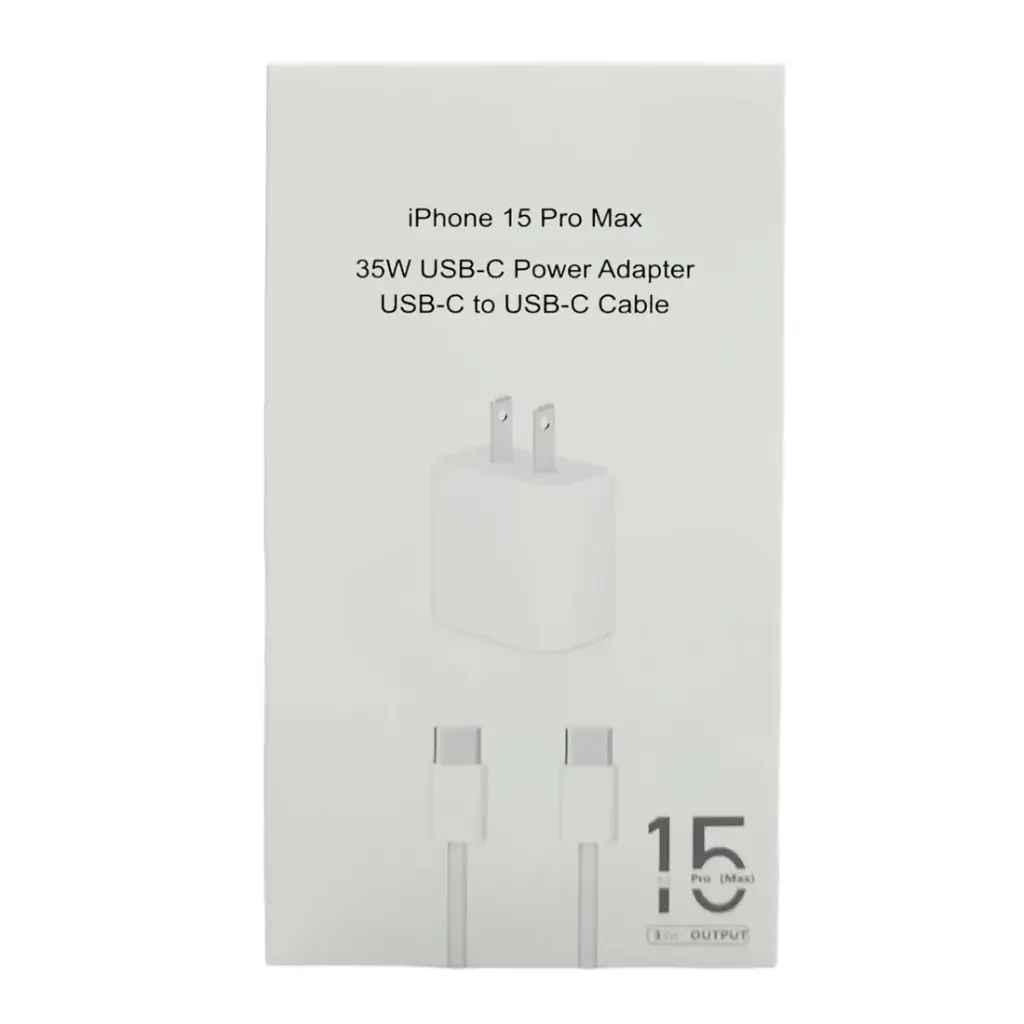35W USB-C Power Adapter USB-C To USB-C Cable – iPhone 15 Series